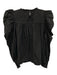 Cleobella Size S Black Cotton Long Sleeve Keyhole Back Pintuck Puff Sleeve Top Black / S