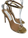 Aquazzura Shoe Size 37 Gold Leather & Synthetic open toe Ankle Buckle Sandals Gold / 37
