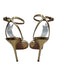 Aquazzura Shoe Size 37 Gold Leather & Synthetic open toe Ankle Buckle Sandals Gold / 37