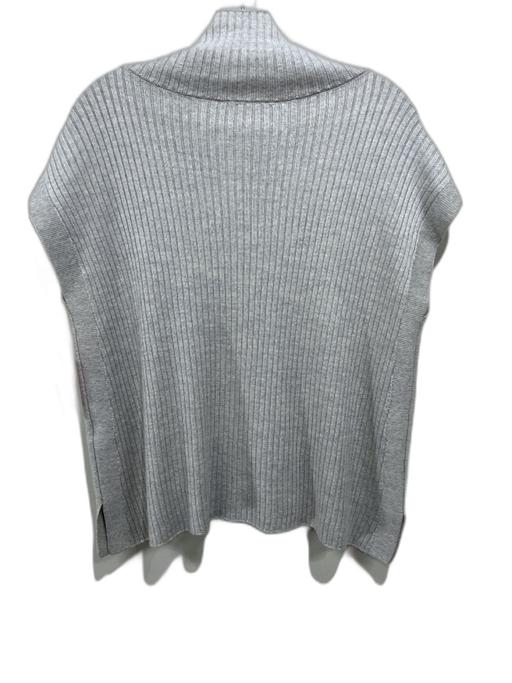 Eileen Fisher Size XS Beige Wool Ribbed Knit Mock Neck Sleeveless Sweater Beige / XS
