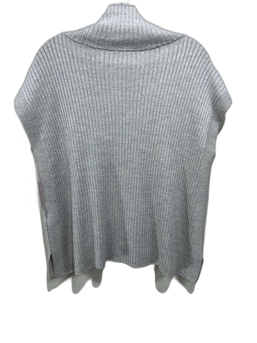Eileen Fisher Size XS Beige Wool Ribbed Knit Mock Neck Sleeveless Sweater Beige / XS