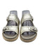 Laura Bellariva Shoe Size 37 Grey & Silver Leather Upper Leather Lining Sandals Grey & Silver / 37