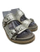 Laura Bellariva Shoe Size 37 Grey & Silver Leather Upper Leather Lining Sandals Grey & Silver / 37