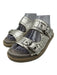 Laura Bellariva Shoe Size 37 Grey & Silver Leather Upper Leather Lining Sandals Grey & Silver / 37