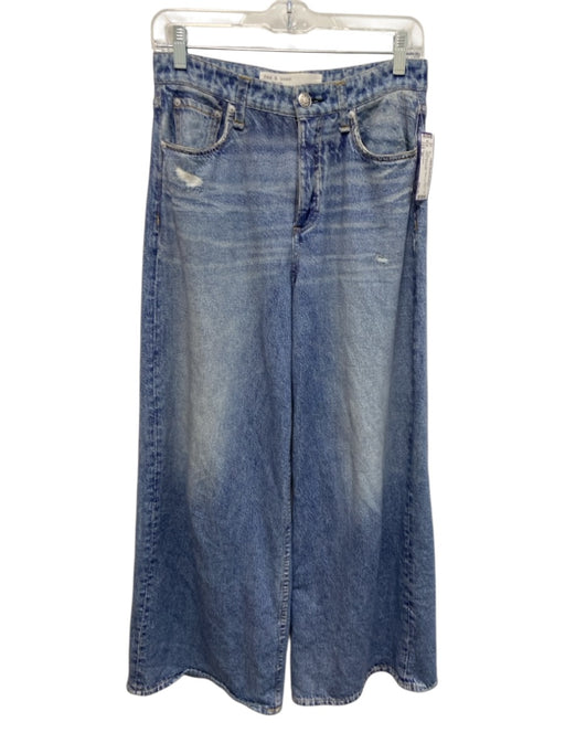 Rag & Bone Size 26 Light Wash Cotton Wide Leg Faux Denim Pants Light Wash / 26