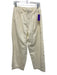 A Piece Apart Size 6 Cream Linen & Cotton Zip Fly Pleated Wide Leg Pants Cream / 6