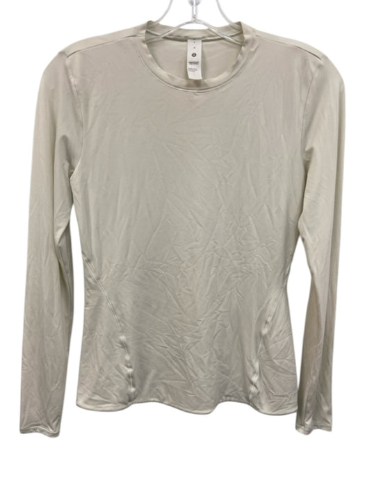 Lululemon Size M Pale Green Nylon Blend Crew Neck Long Sleeve Athletic Top Pale Green / M