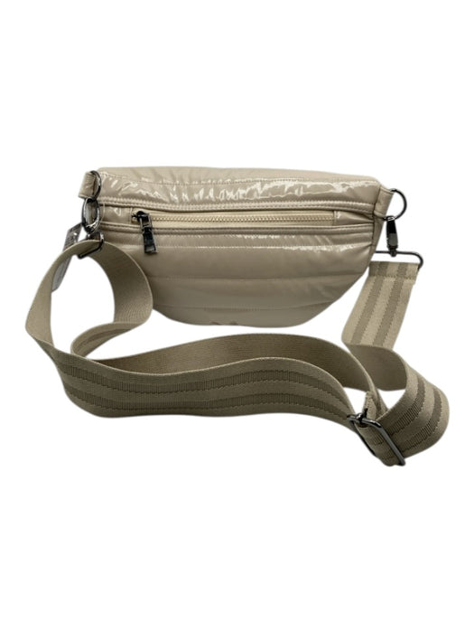 Think Royln Beige PU Leather Zip Close Fanny Pack Bag Beige / S