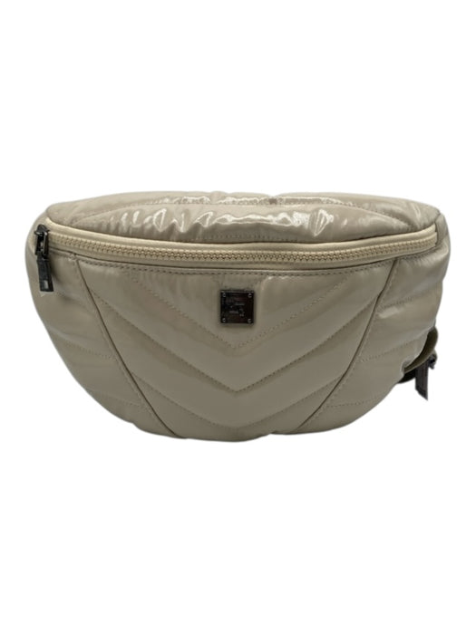 Think Royln Beige PU Leather Zip Close Fanny Pack Bag Beige / S
