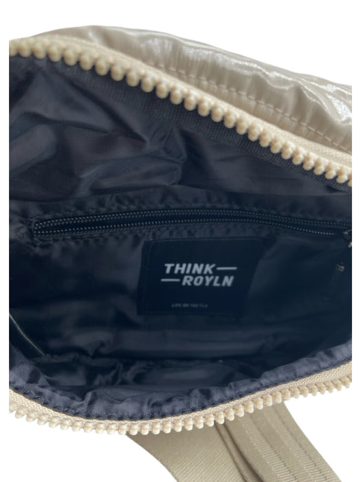 Think Royln Beige PU Leather Zip Close Fanny Pack Bag Beige / S