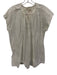 Nili Lotan Size S White Cotton Tie Neck Embroidered Sleeveless Top White / S