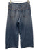 Rag & Bone Size 27 Blue Cotton Zip & Button Whiskering Wide Leg Faded Jeans Blue / 27