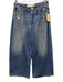 Rag & Bone Size 27 Blue Cotton Zip & Button Whiskering Wide Leg Faded Jeans Blue / 27