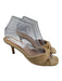 Veronica Beard Shoe Size 7.5 Beige Leather Suede Kitten Heel Open Toe Pumps Beige / 7.5