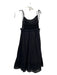 Cleobella Size 4 Black Organic Cotton Crochet Bodice Midi Spaghetti Strap Dress Black / 4