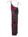 Farm Rio Size S Green, Pink & Multi Viscose Leaf Print Leg Slit Dress Green, Pink & Multi / S