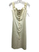 Favorite Daughter Size 2 Cream Cotton Blend Button Front Sleeveless Midi Dress Cream / 2