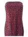 Rotate Size 36 Wine Red Polyester Beaded Back Zip Strapless Maxi Dress Wine Red / 36