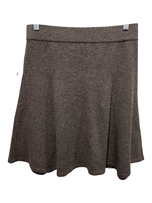 Wyeth Size S Taupe Brown Wool & Cashmere Elastic Waist Skirt Taupe Brown / S