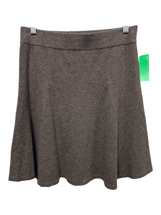 Wyeth Size S Taupe Brown Wool & Cashmere Elastic Waist Skirt Taupe Brown / S