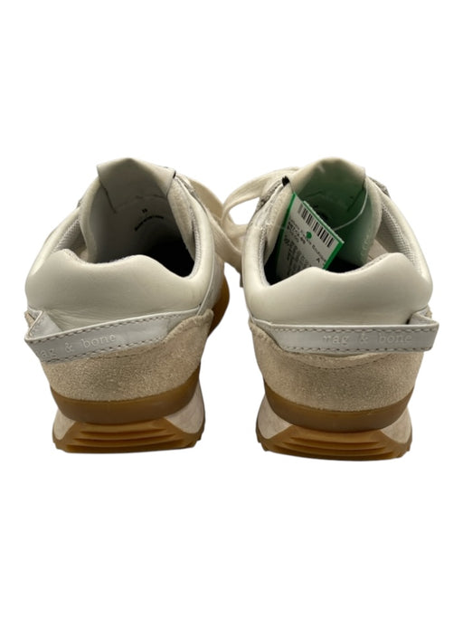 Rag & Bone Shoe Size 36 white & tan Leather & Nylon Ripstop Gum Sole Sneakers white & tan / 36
