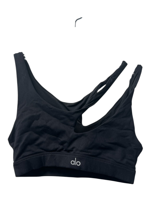 Alo Size XS Black No Fabric Tag 3 Strap Elastic Sports Bra Bra Black / XS