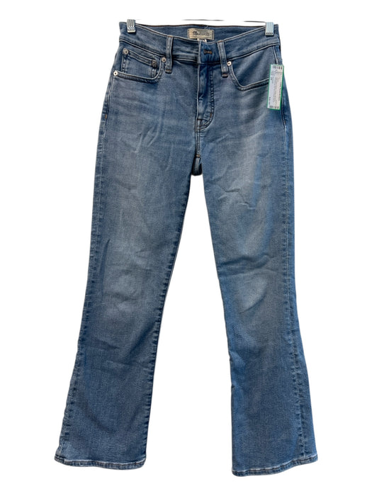 Madewell Size 24 Light Wash Denim Cotton Mid Rise Straight Leg Zip Fly Jeans Light Wash Denim / 24