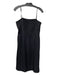 Land's End Size 4 Black Polyester Adjustable straps Side Zip Pleated Dress Black / 4