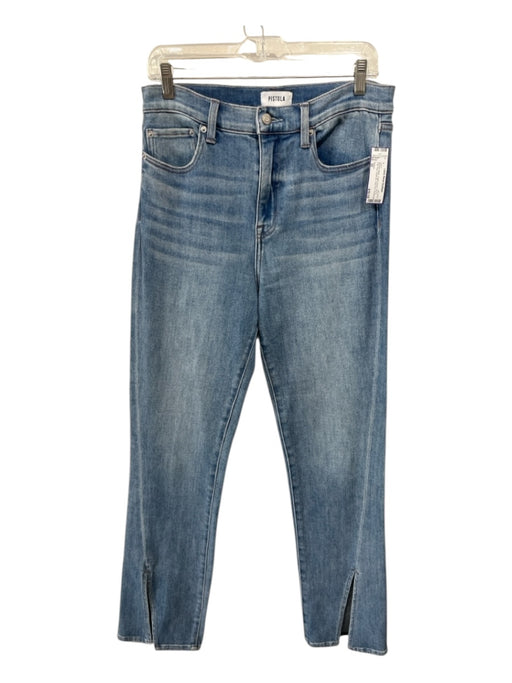 Pistola Size 30 Medium Wash Cotton Denim Zip Fly High Rise Ankle Slit Jeans Medium Wash / 30