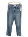 Pistola Size 30 Medium Wash Cotton Denim Zip Fly High Rise Ankle Slit Jeans Medium Wash / 30
