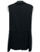 Cartonnier Size L Black Polyester Tie Detail Sleeveless Lapel Dress Black / L