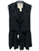 Cartonnier Size L Black Polyester Tie Detail Sleeveless Lapel Dress Black / L