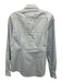 Ann Mashburn Size M Light Blue Cotton Pique Button Up & Collar Long Sleeve Top Light Blue / M