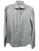 Ann Mashburn Size M Light Blue Cotton Pique Button Up & Collar Long Sleeve Top Light Blue / M