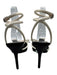 Gianni Bini Shoe Size 7 Black & Cream Satin Bow Ankle Strap Pointed Toe Pumps Black & Cream / 7
