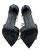 Gianni Bini Shoe Size 7 Black & Cream Satin Bow Ankle Strap Pointed Toe Pumps Black & Cream / 7