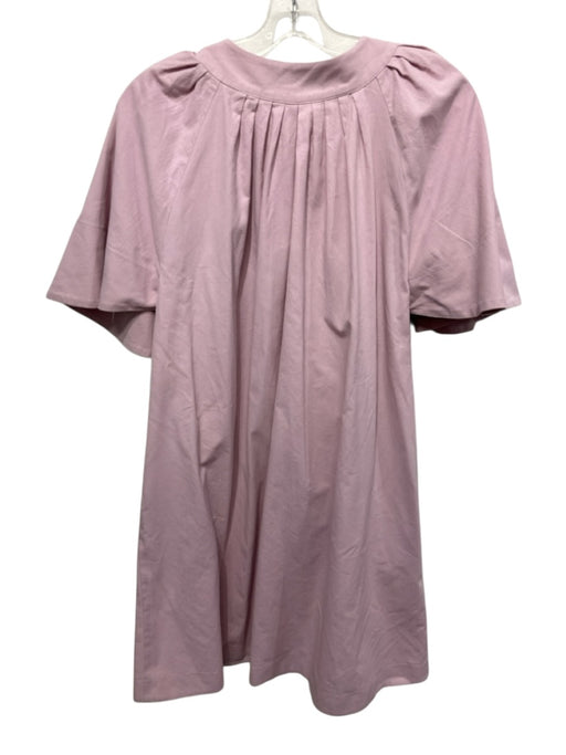 Pomander Place Size S Dusty Pink Cotton 1/2 Flutter Sleeve V Neck Pocketed Dress Dusty Pink / S