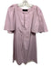 Pomander Place Size S Dusty Pink Cotton 1/2 Flutter Sleeve V Neck Pocketed Dress Dusty Pink / S