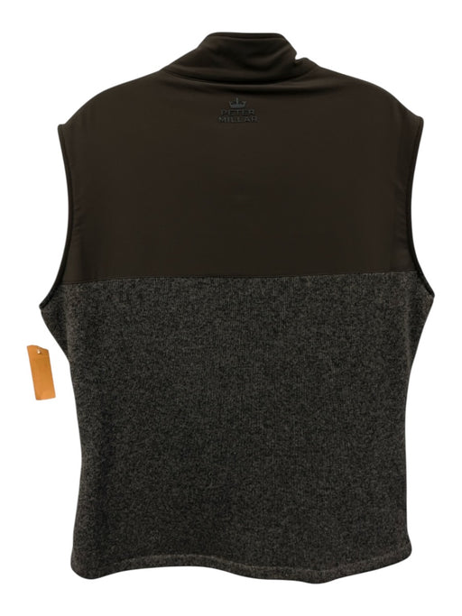 Peter Millar Size L Gray Synthetic Solid Vest Men's Jacket Gray / L
