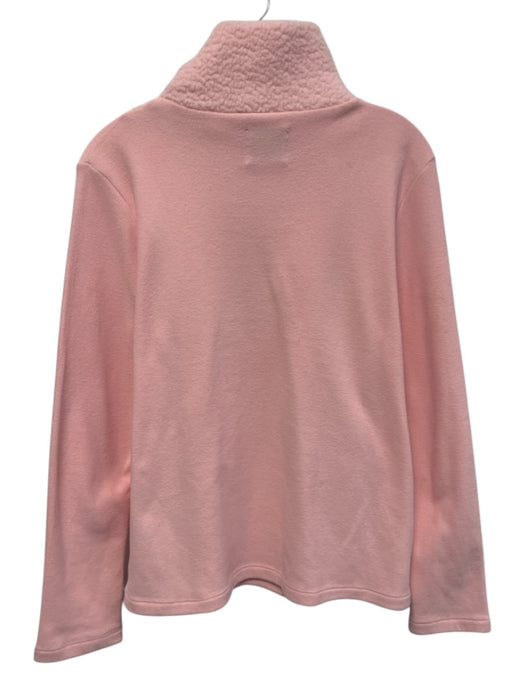 Dudley Stephens Size M Pink Polyester Long Sleeve Fleece Collar 1/2 Zip Jacket Pink / M