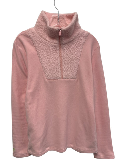 Dudley Stephens Size M Pink Polyester Long Sleeve Fleece Collar 1/2 Zip Jacket Pink / M