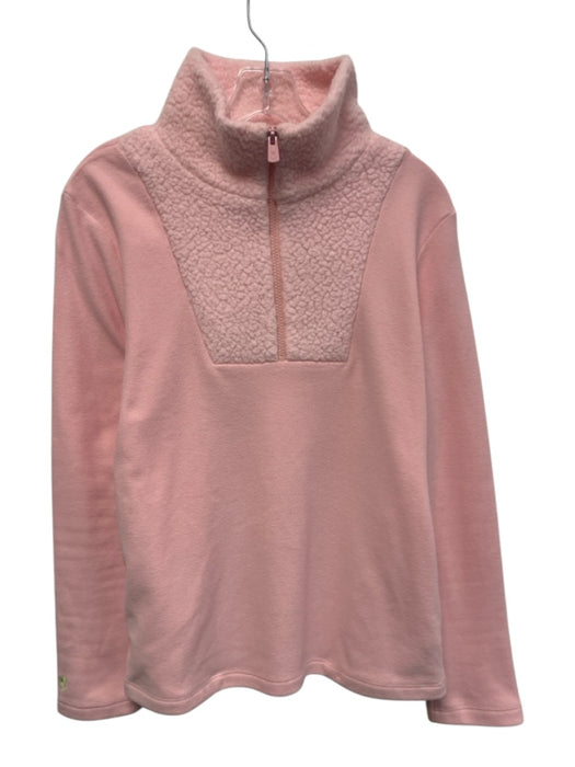 Dudley Stephens Size M Pink Polyester Long Sleeve Fleece Collar 1/2 Zip Jacket Pink / M