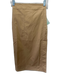 Ann Mashburn Size M Beige Brown Cotton Wrap Midi Waist tie Skirt Beige Brown / M