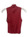 Madewell Size XS Red Viscose & Polyester Sleeveless Ribbed Mock Neck Top Red / XS