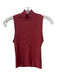 Madewell Size XS Red Viscose & Polyester Sleeveless Ribbed Mock Neck Top Red / XS