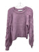 ASTR The Label Size S Purple Nylon & Acrylic Cable Knit Sweater Purple / S