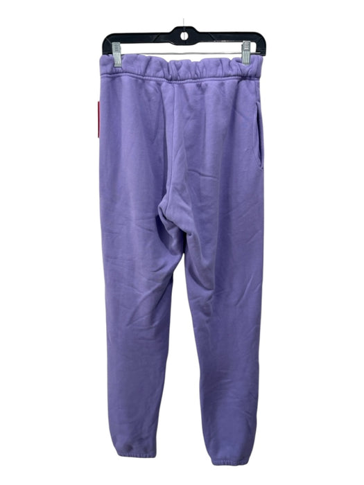 Set Active Size Small Lavendar Cotton Elastic Waist Solid Jogger Pants Lavendar / Small