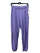 Set Active Size Small Lavendar Cotton Elastic Waist Solid Jogger Pants Lavendar / Small