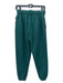 Set Active Size Small Forest Green Cotton Elastic Waist Solid Jogger Pants Forest Green / Small