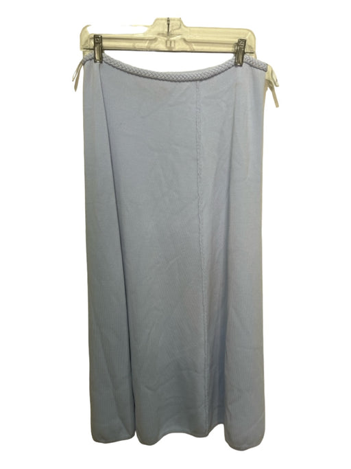 Aje. Size L Sky Blue Viscose Blend Braided Trim Maxi Seam Detail Stretch Skirt Sky Blue / L